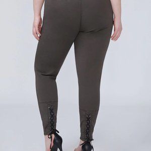 LACE-BACK UTILITY SKINNY PANT